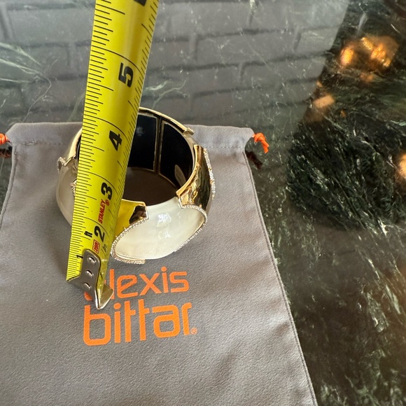 Alexis Bittar VERY RARE Moon Stone ,Gold and Diamond Bracelet - Picture 10 of 14